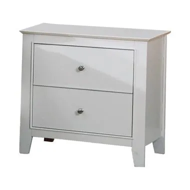 SELENA TWO-DRAWER NIGHTSTAND BUTTERMILK