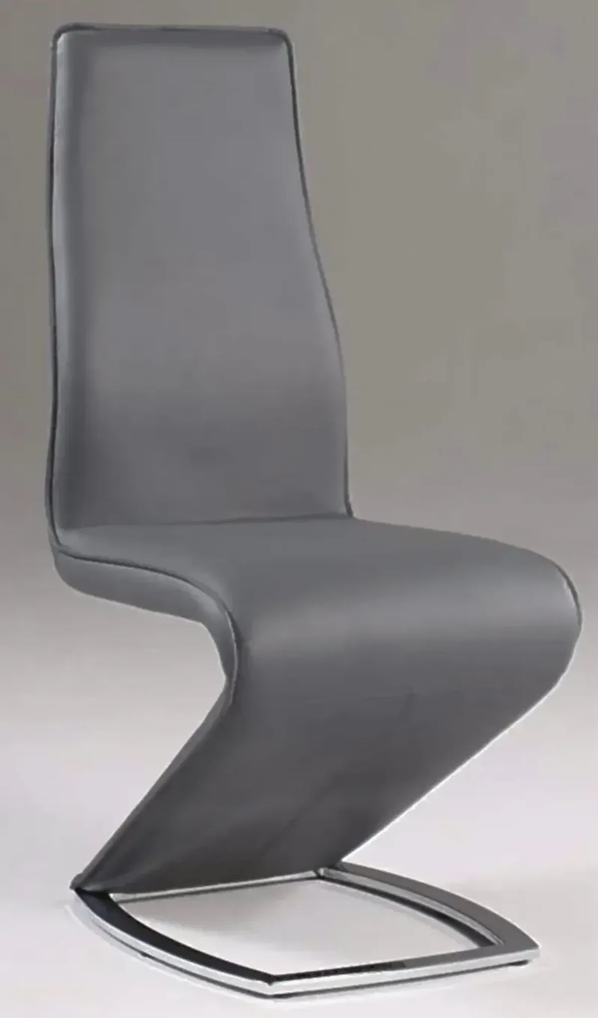 Chintaly Tara Grey Modern Grey Z-Shaped Side Chair