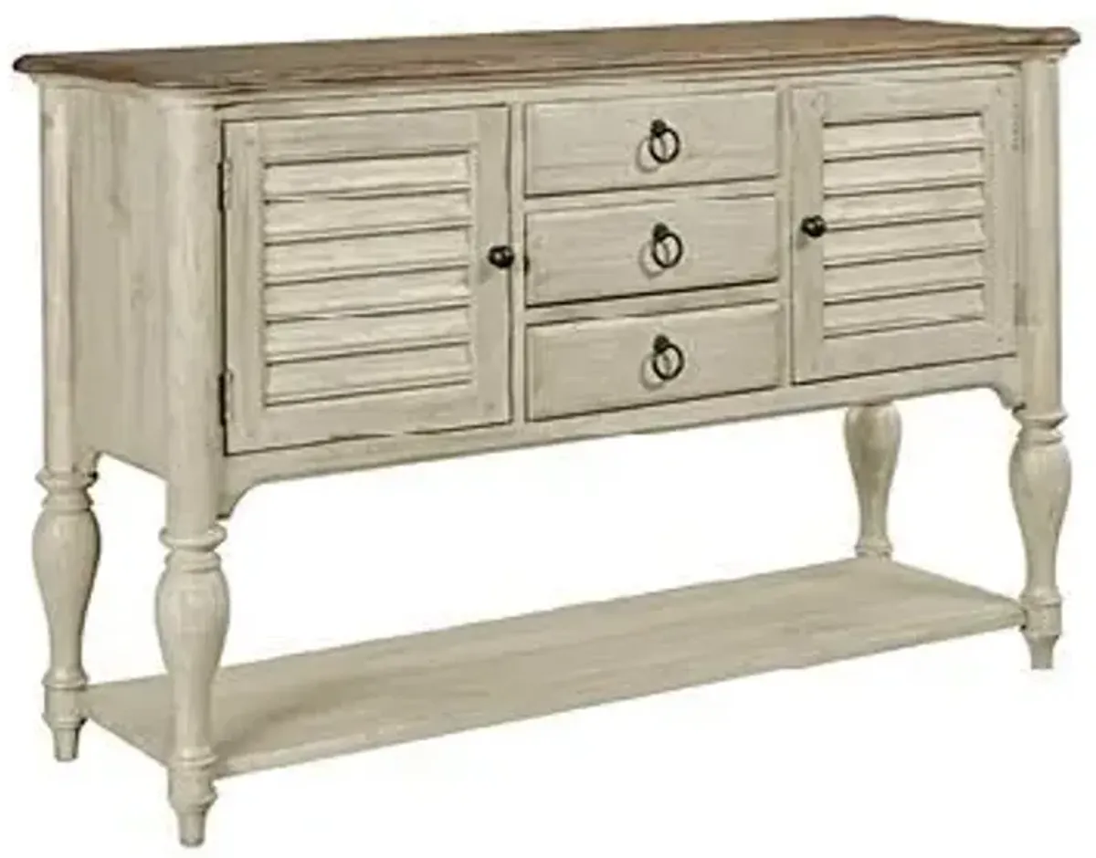 Kincaid Weatherford Cornsilk Edisto 3-Drawer 2-Door Sideboard