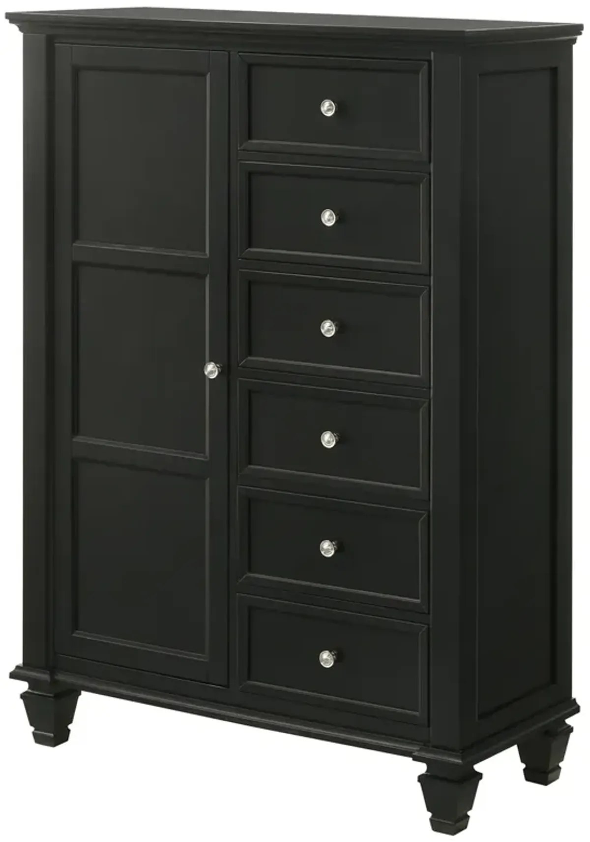 Coaster Sandy Beach 8-Drawer Door Chest Black