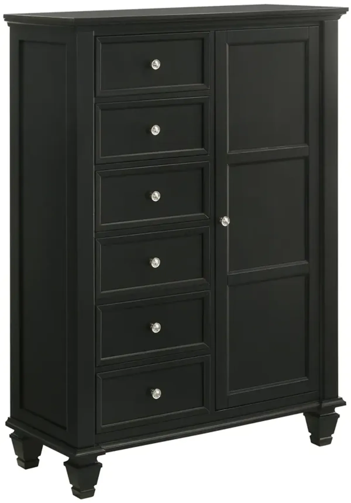 Coaster Sandy Beach 8-Drawer Door Chest Black