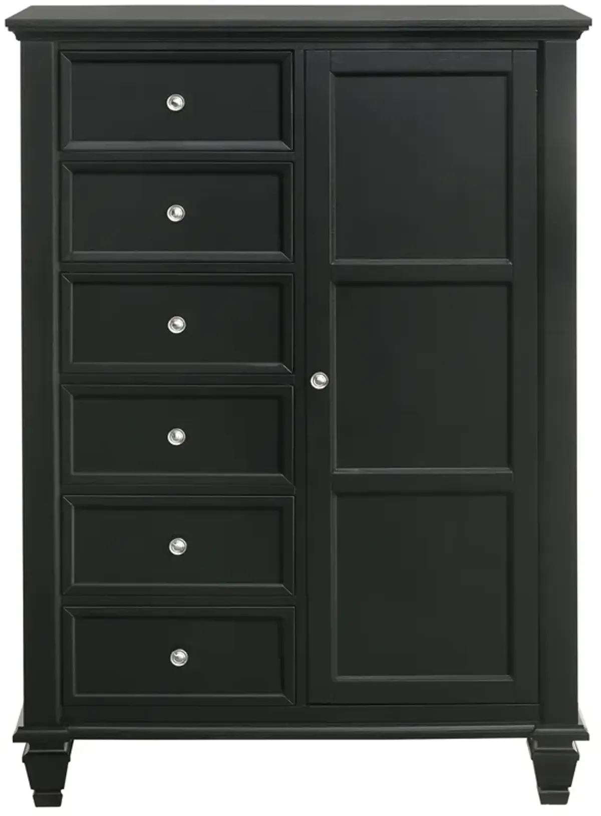 Coaster Sandy Beach 8-Drawer Door Chest Black