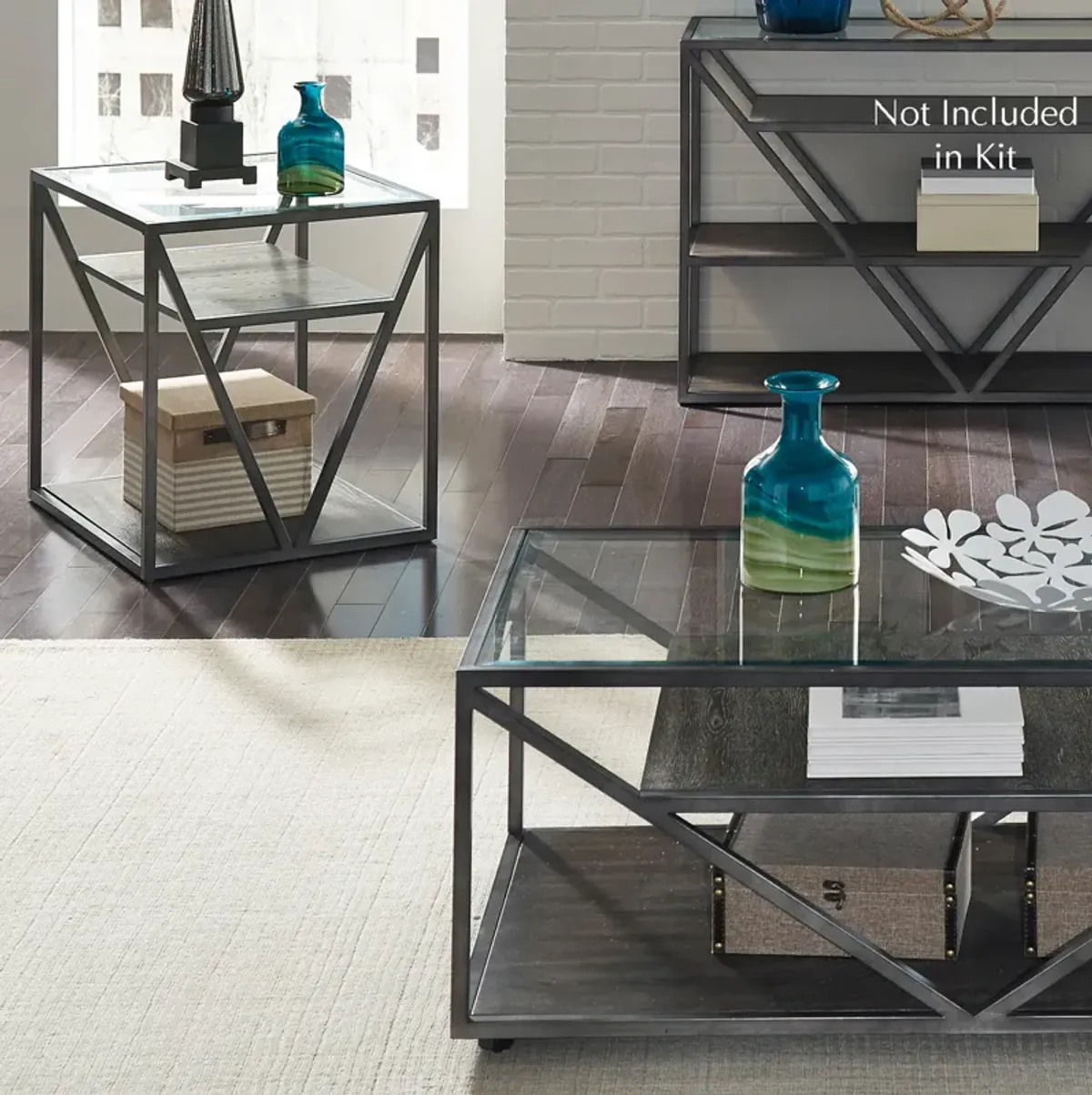 Liberty Furniture 3-Piece Set 1 Cocktail, 2 End Tables Arista