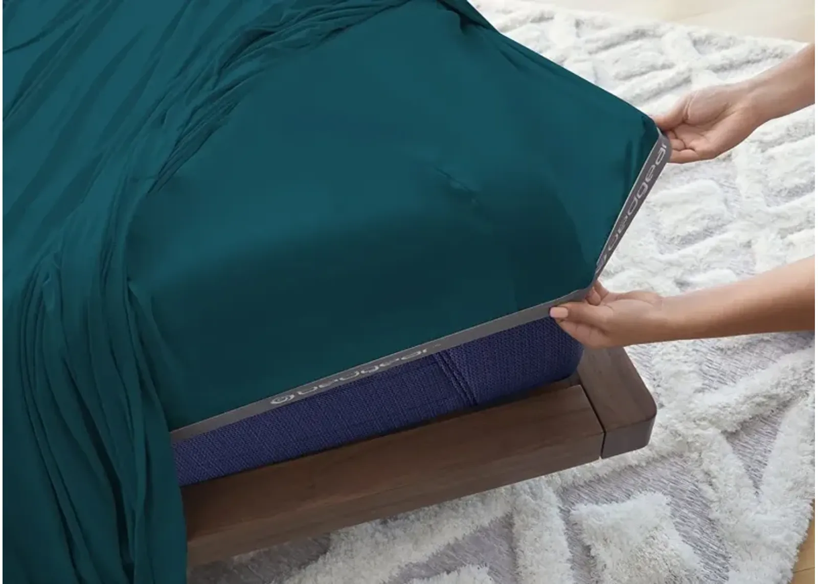 KING DEEP TEAL HYPER COTTON SHEET SET