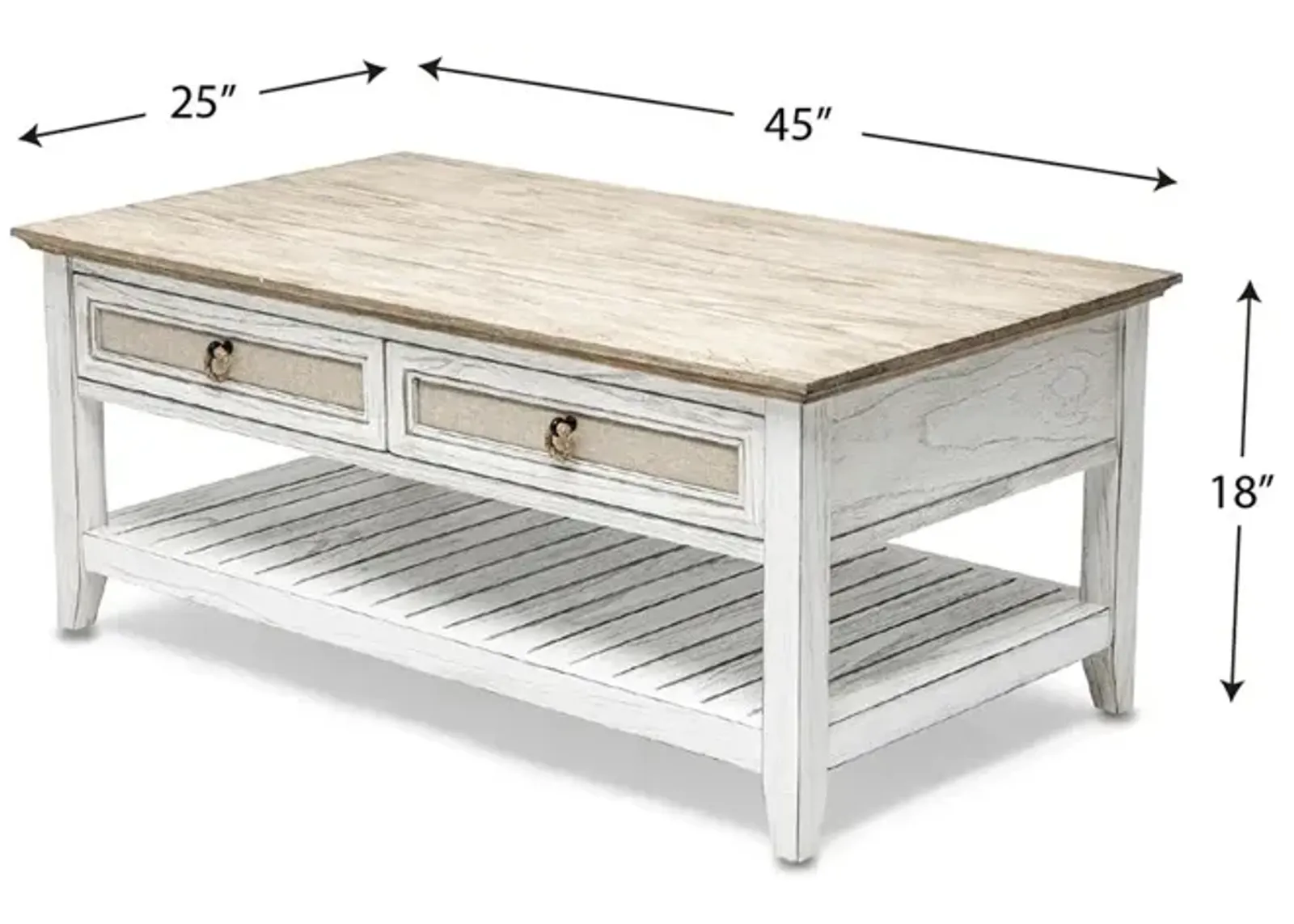 Seawinds Captiva Island Coffee Table Beach Sand Finish