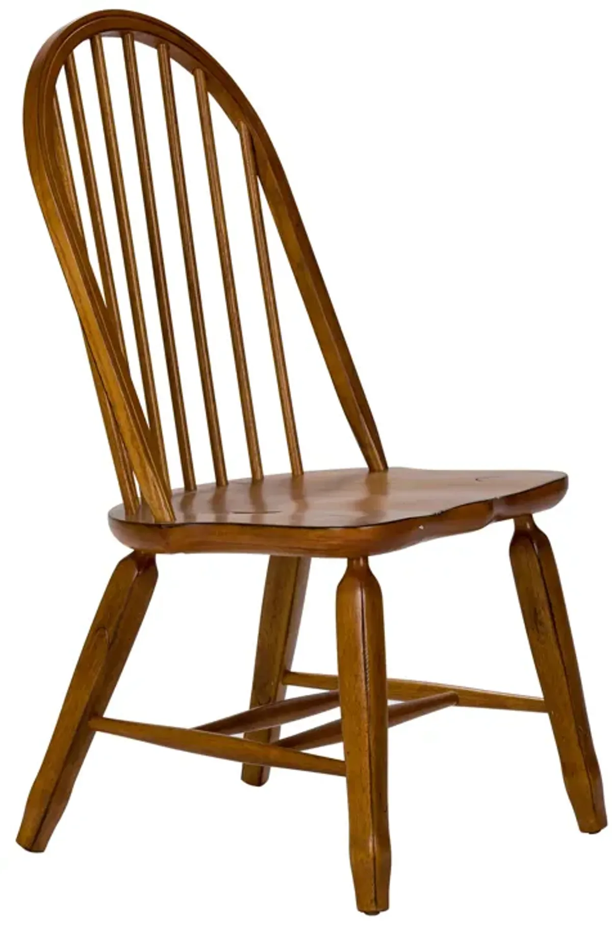 Liberty Furniture Treasures Rustic Oak Bow Back Side Chair