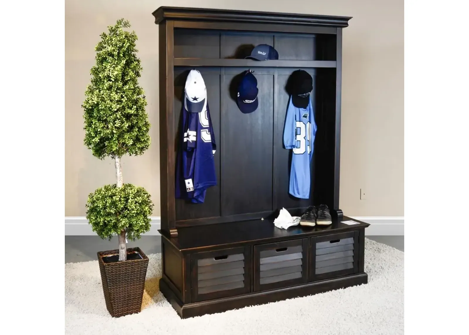 Sunny Designs Dakota Black Walnut Entry Locker