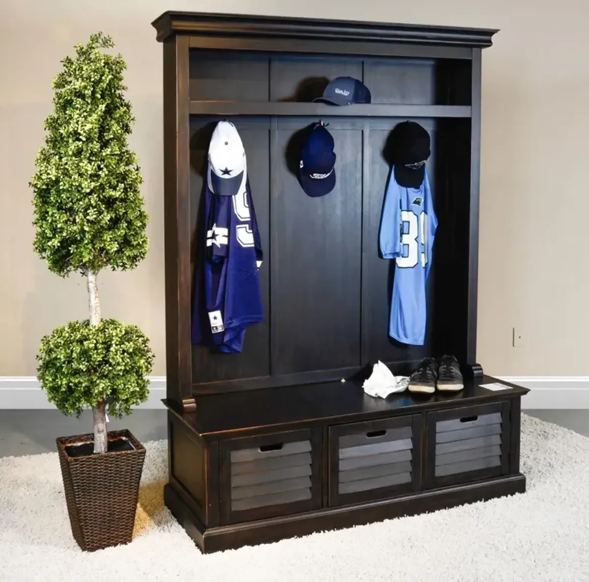 Sunny Designs Dakota Black Walnut Entry Locker