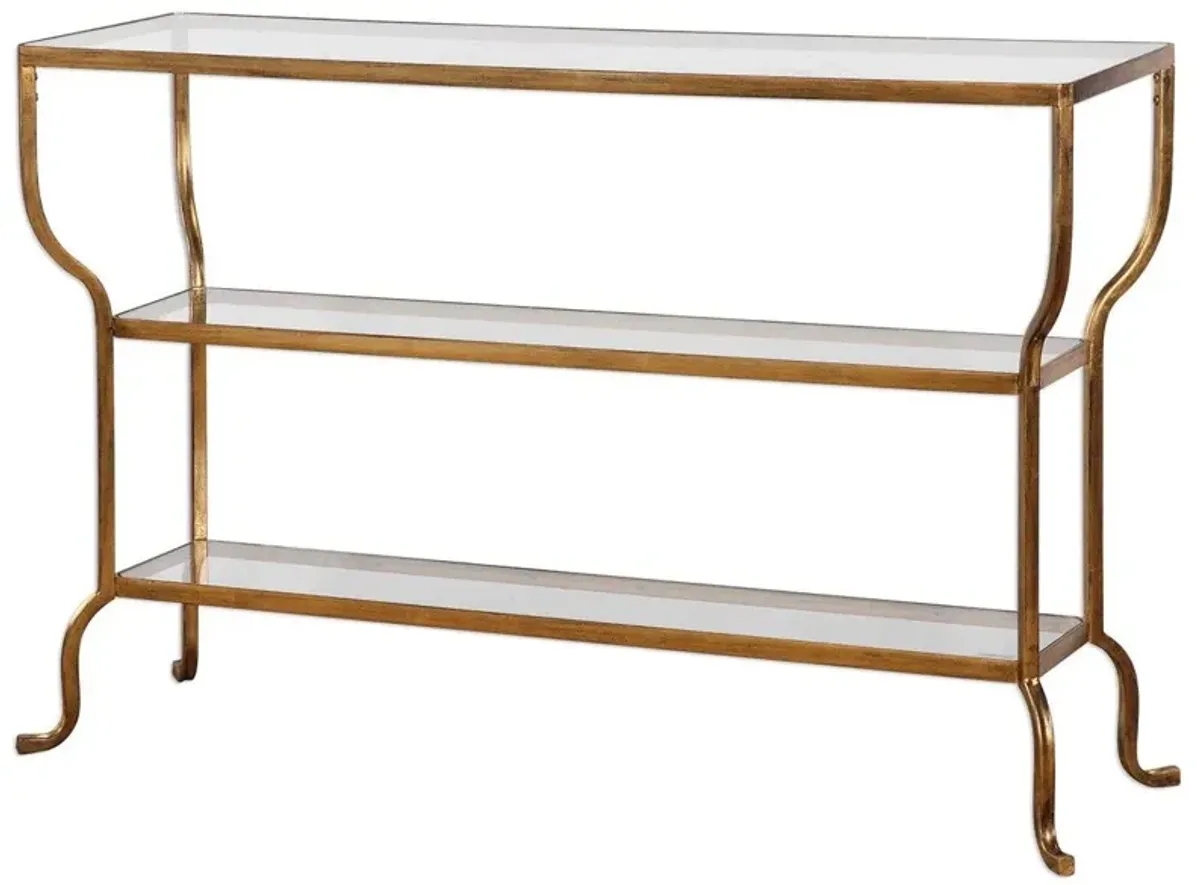 Uttermost Deline Gold Console Table