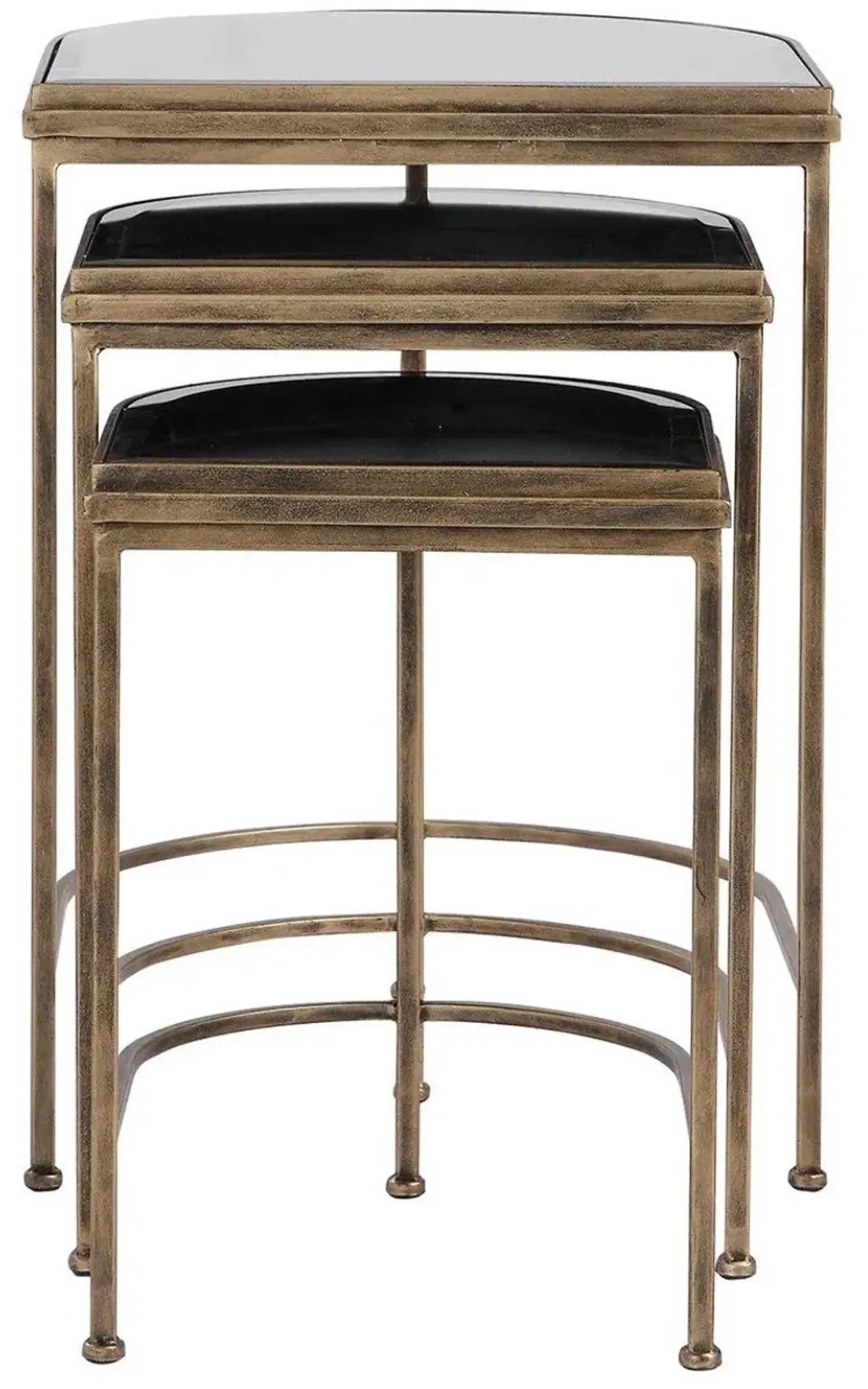 Uttermost India 3-Piece Gold Nesting Tables Set