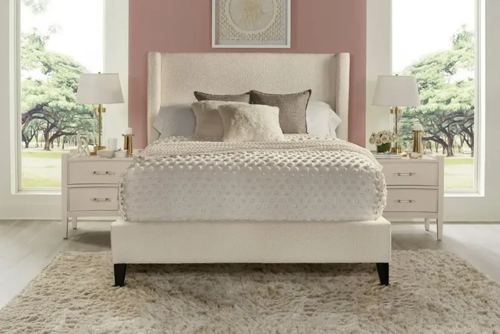 Parker House Angel Himalaya Ivory Queen Bed