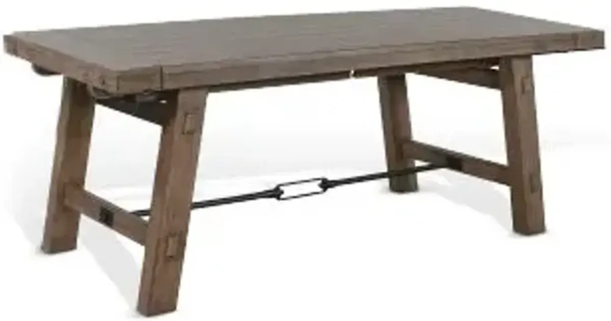 Sunny Designs Doe Valley Buckskin Extension 76-106 Inch Dining Table