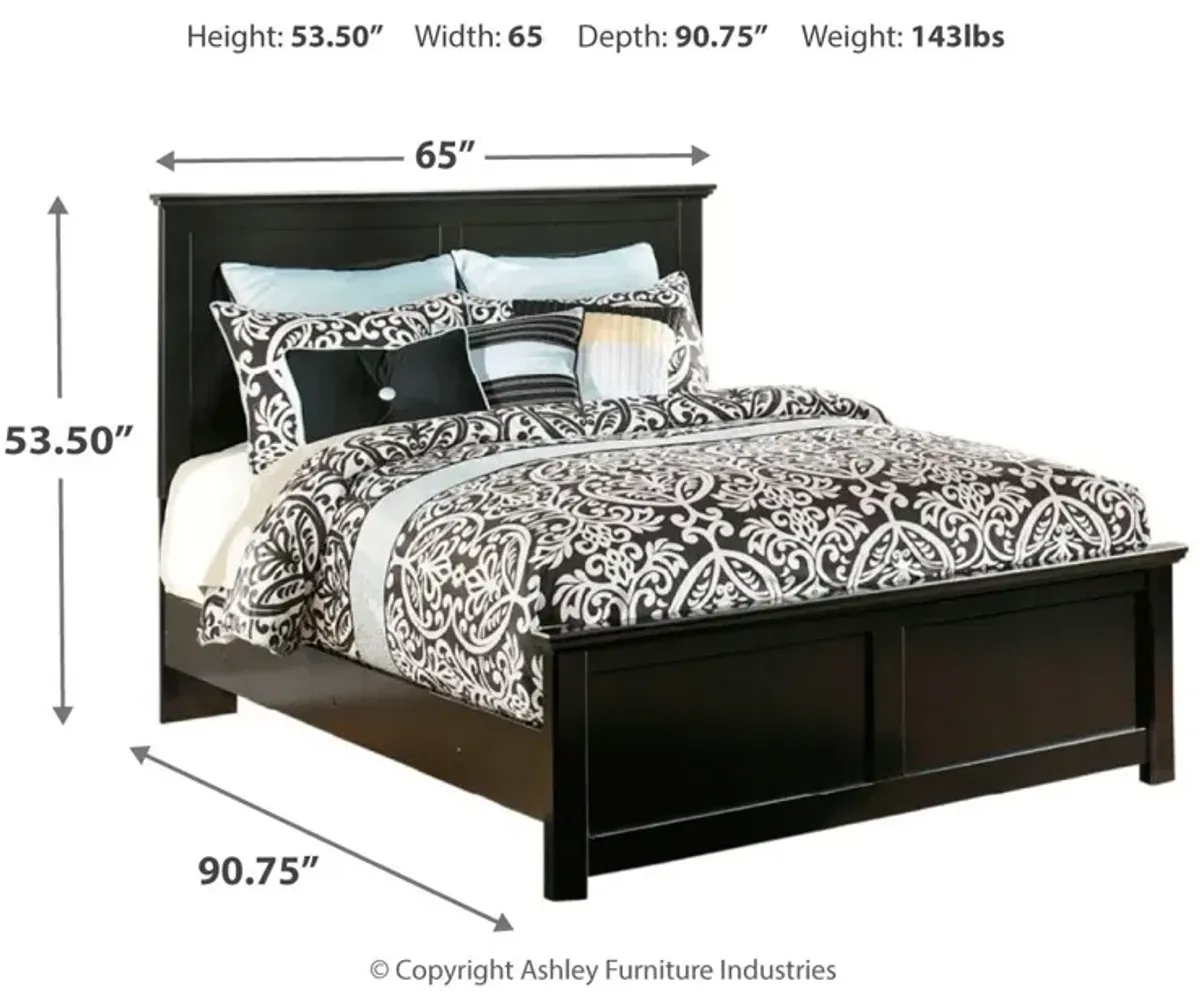 Ashley Maribel Black King Panel Bed