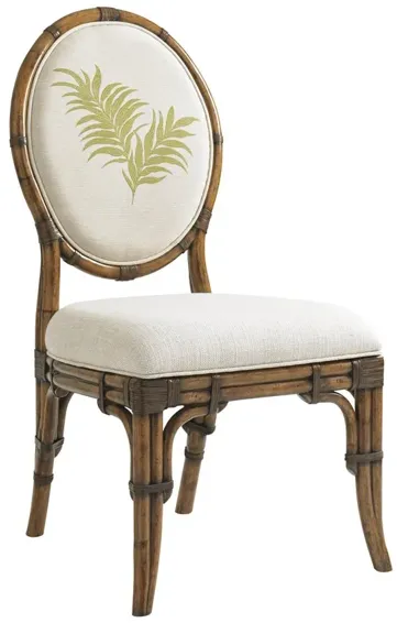 BALI HAI GULFSTREAM OVAL BACK SIDE CHAIR - CARIBBEAN SUNSET