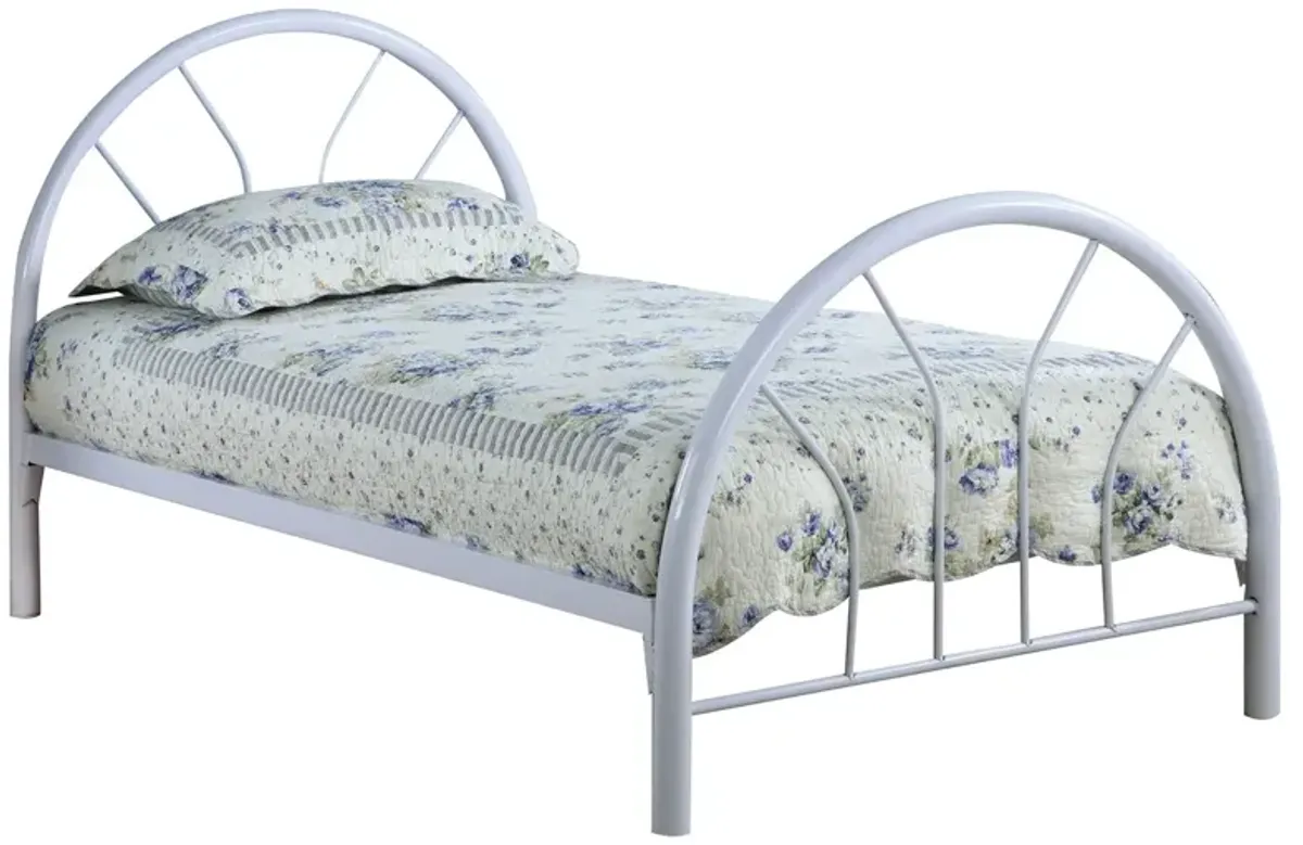 Coaster Marjorie Metal Twin Open Frame Bed White