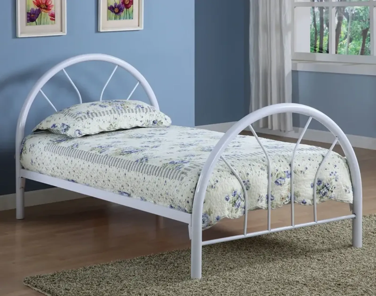 Coaster Marjorie Metal Twin Open Frame Bed White