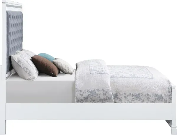 Eleanor Wood Queen Panel Bed White