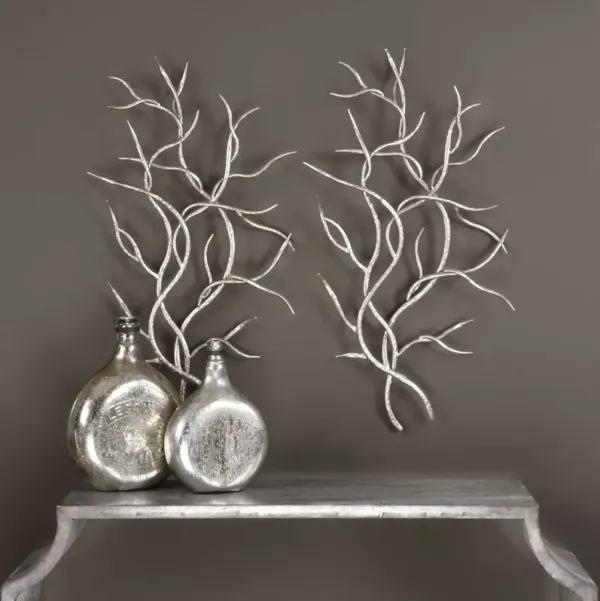 Uttermost Silver Branch Set of 2