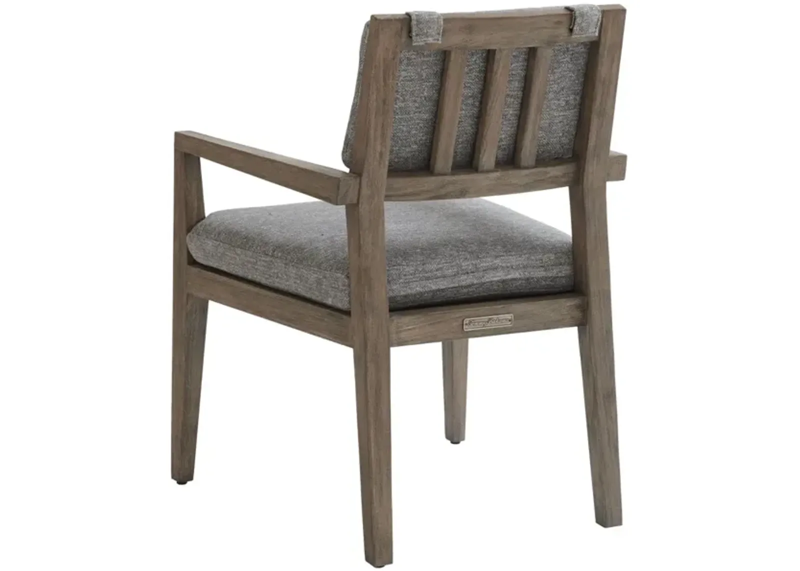 La Jolla Taupe & Gray Upholstered Arm Dining Chair - La Jolla