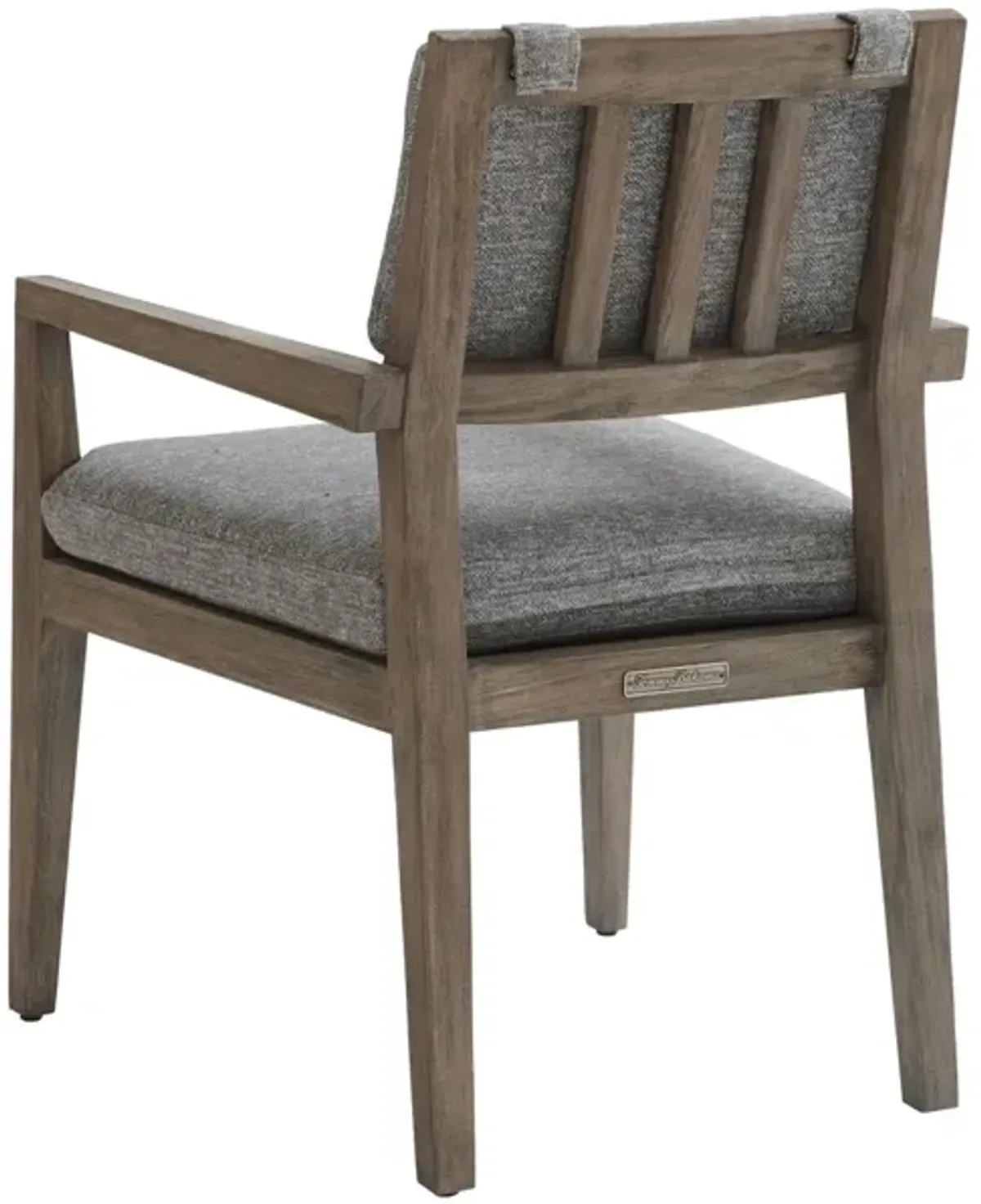 La Jolla Taupe & Gray Upholstered Arm Dining Chair - La Jolla