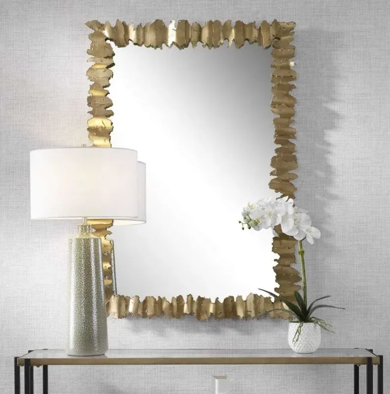 LEV ANTIQUE GOLD MIRROR