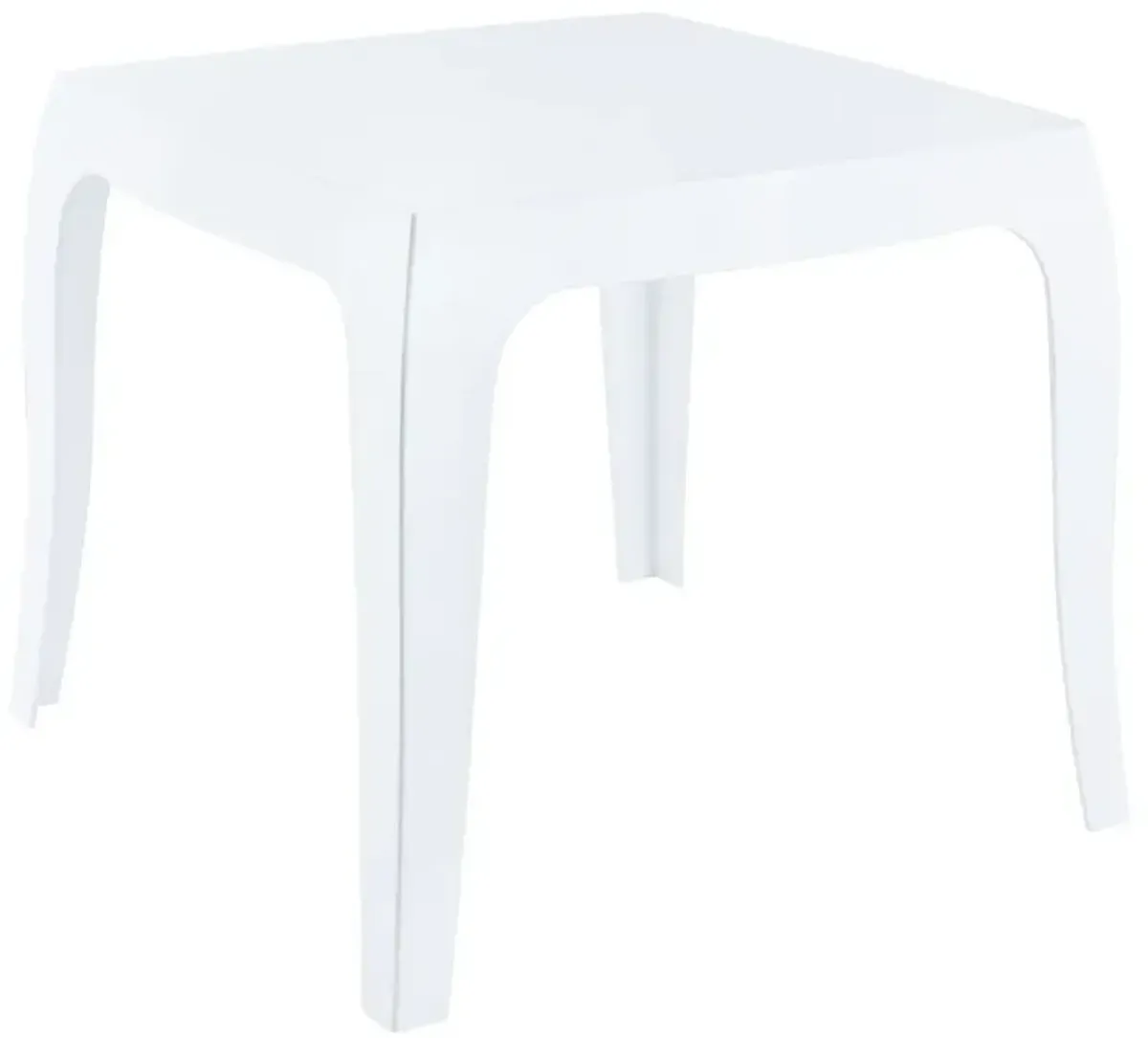 Compamia Queen Polycarbonate Side Table Glossy White