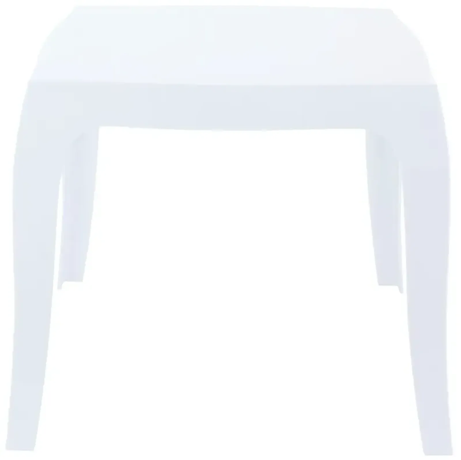 Compamia Queen Polycarbonate Side Table Glossy White