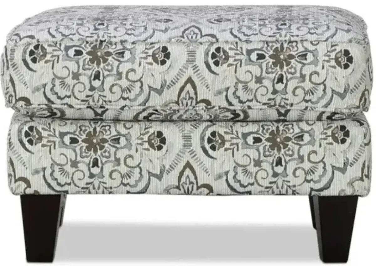 Fusion Bates Glenville Cascade Charcoal Ottoman