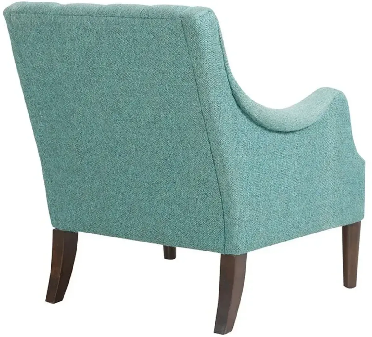 Olliix Madison Park Teal Qwen Button Tufted Accent Chair