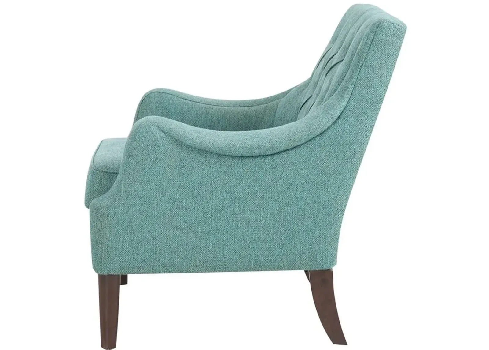 Olliix Madison Park Teal Qwen Button Tufted Accent Chair