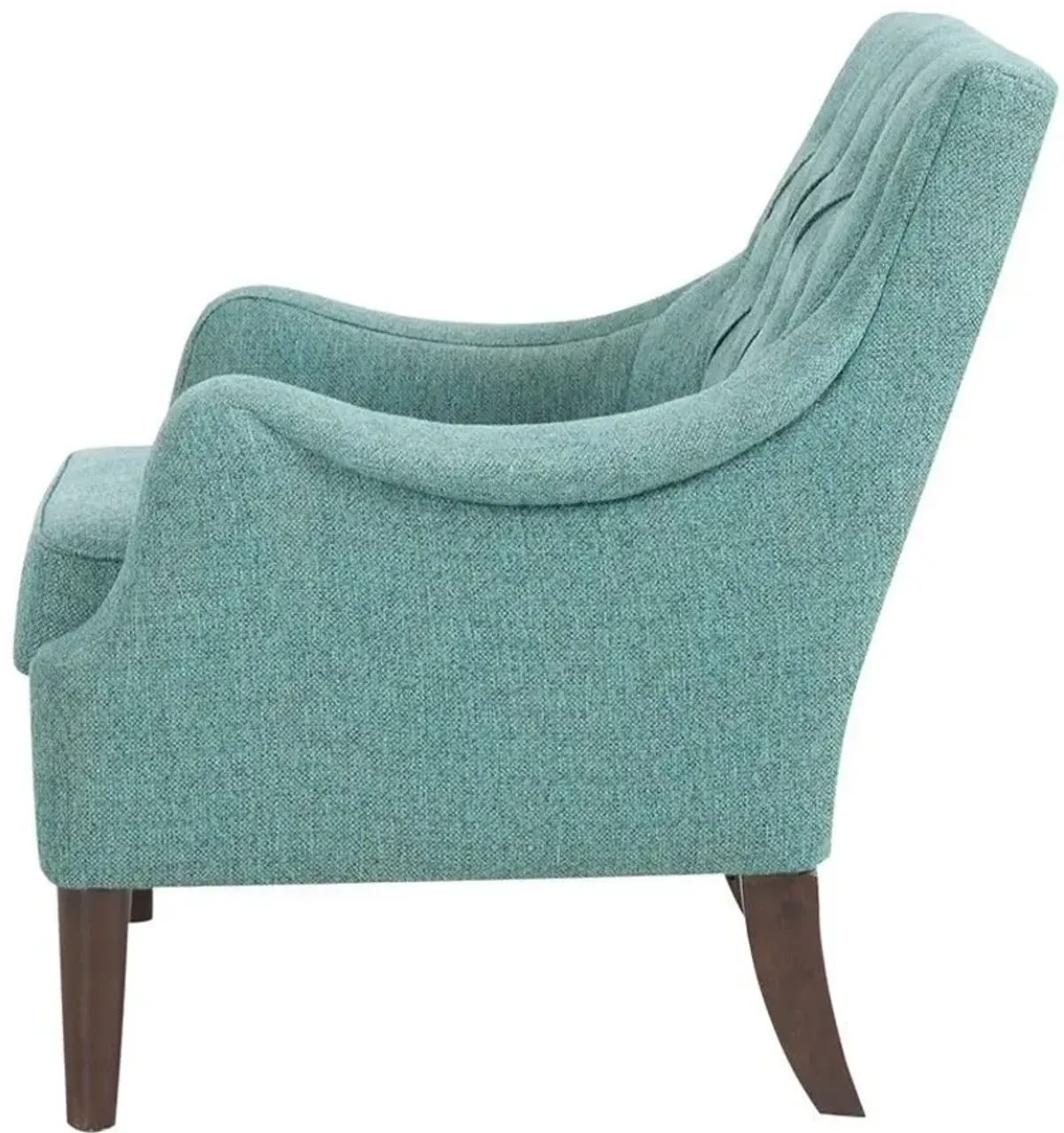 Olliix Madison Park Teal Qwen Button Tufted Accent Chair