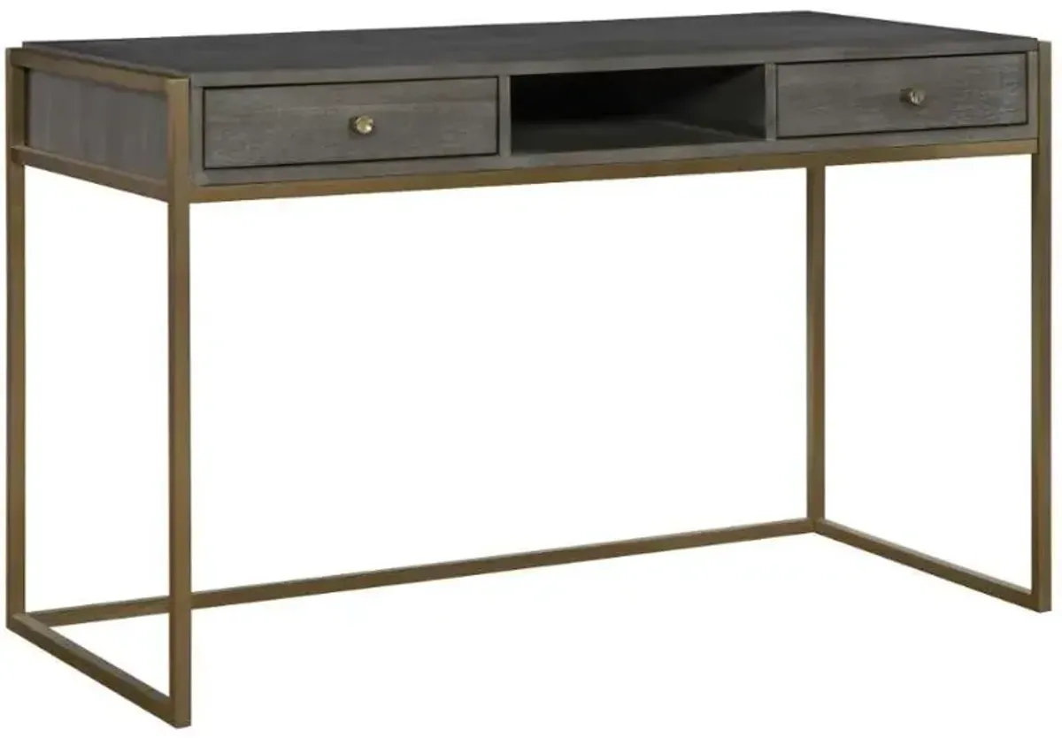 Uttermost Taja Dark Gray/Gold Writing Desk