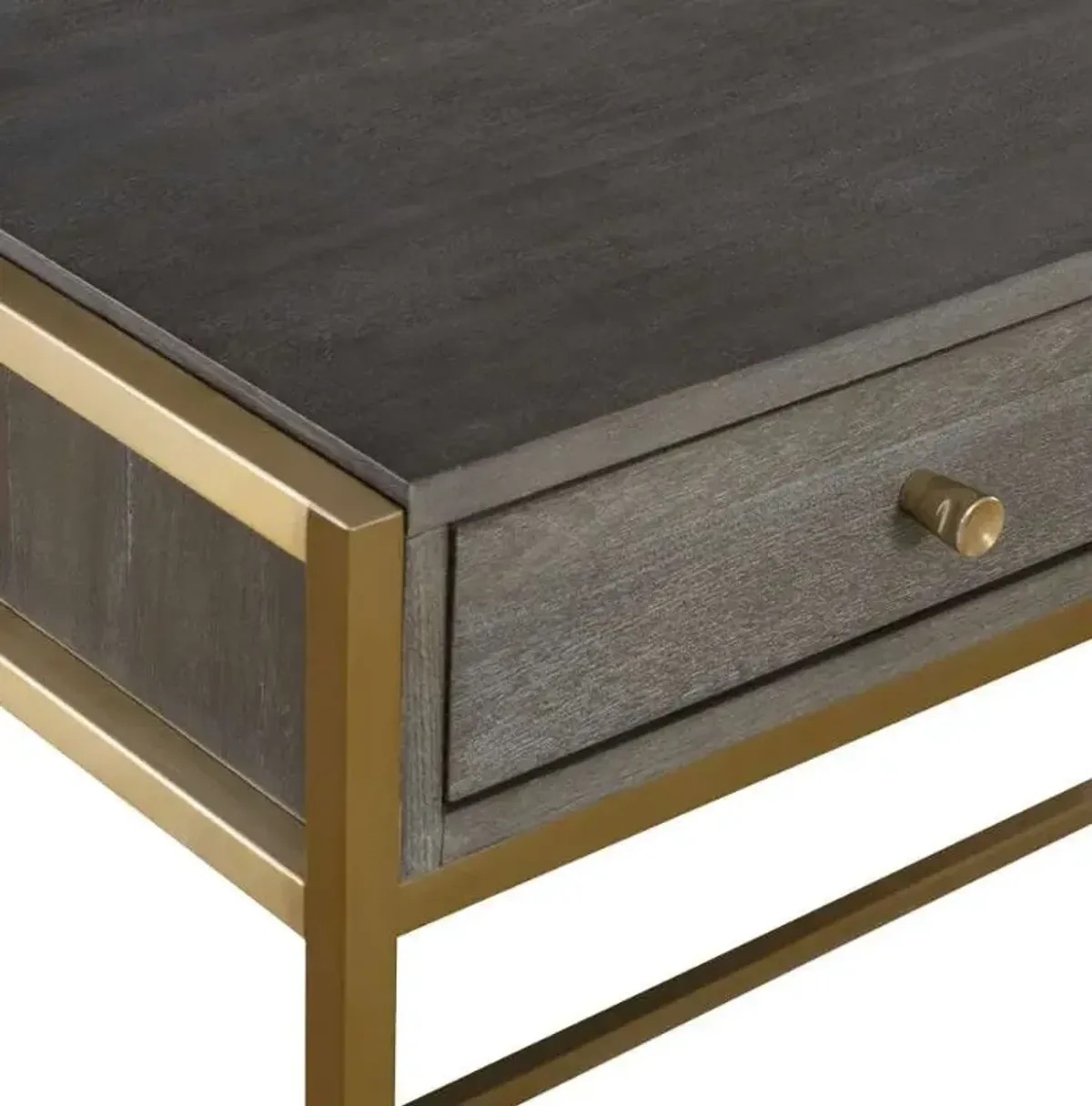 Uttermost Taja Dark Gray/Gold Writing Desk