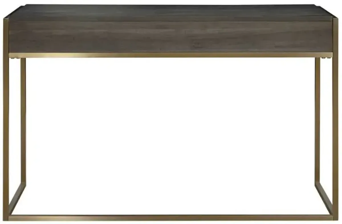 Uttermost Taja Dark Gray/Gold Writing Desk