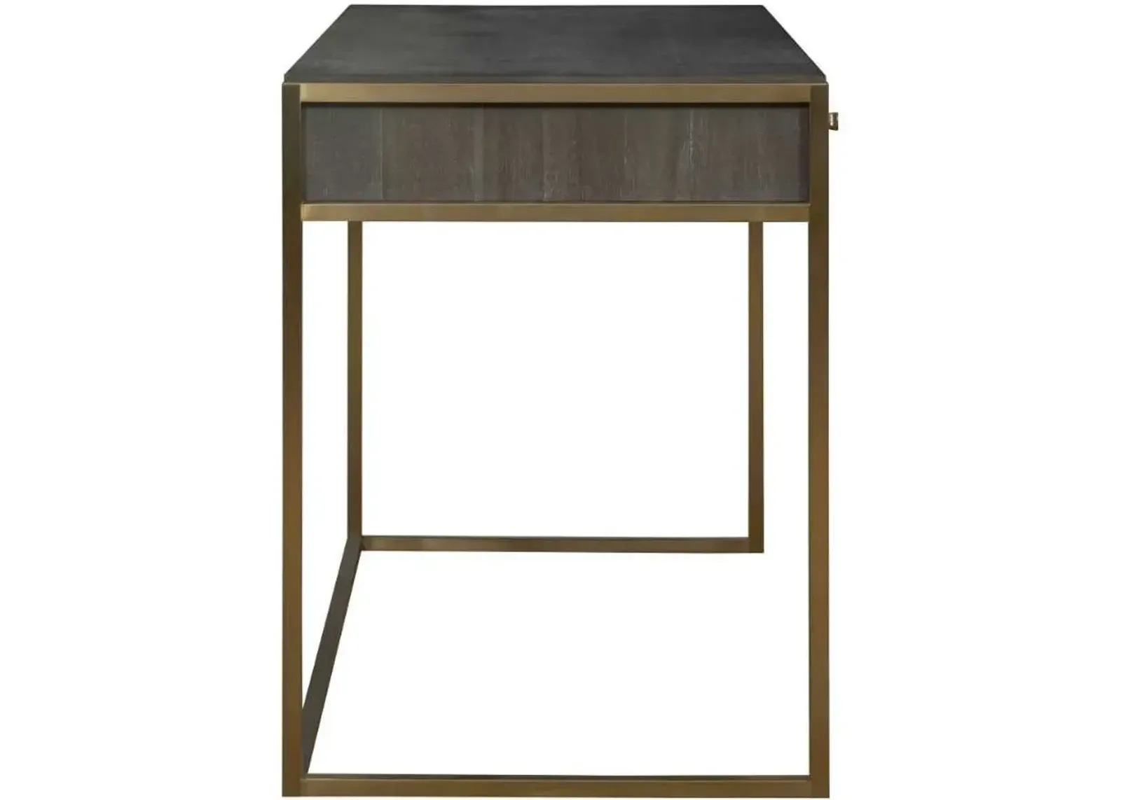 Uttermost Taja Dark Gray/Gold Writing Desk