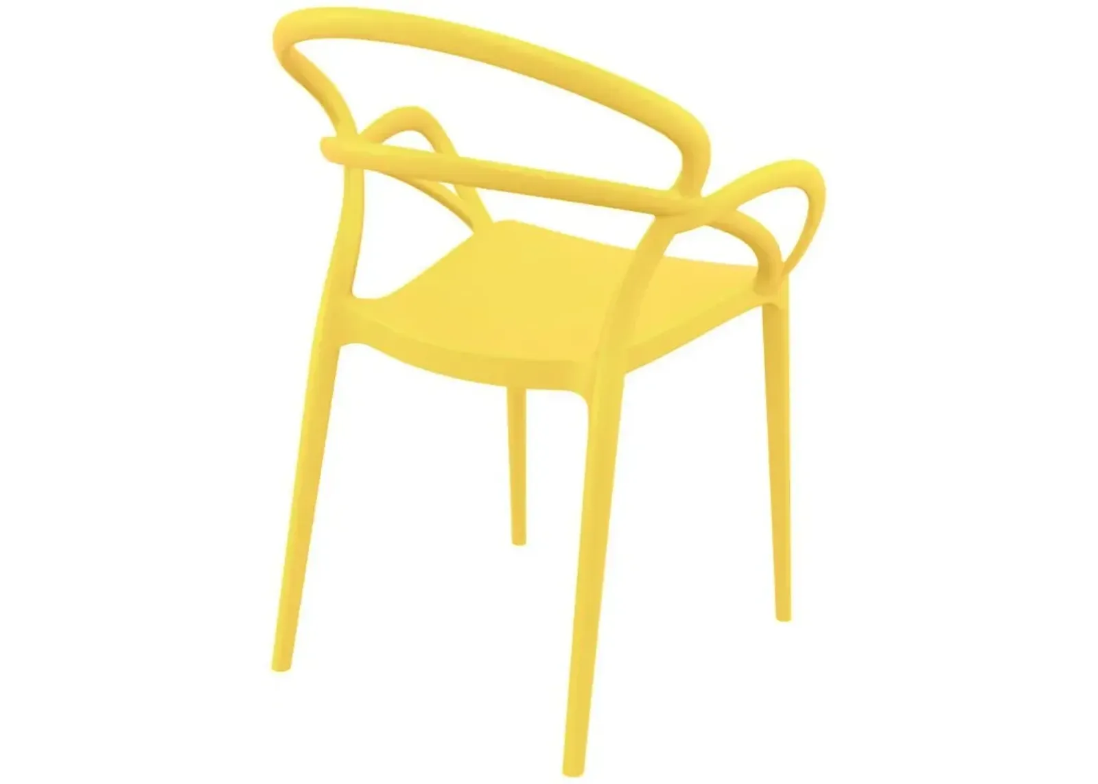 Mila Dining Arm Chair Yellow