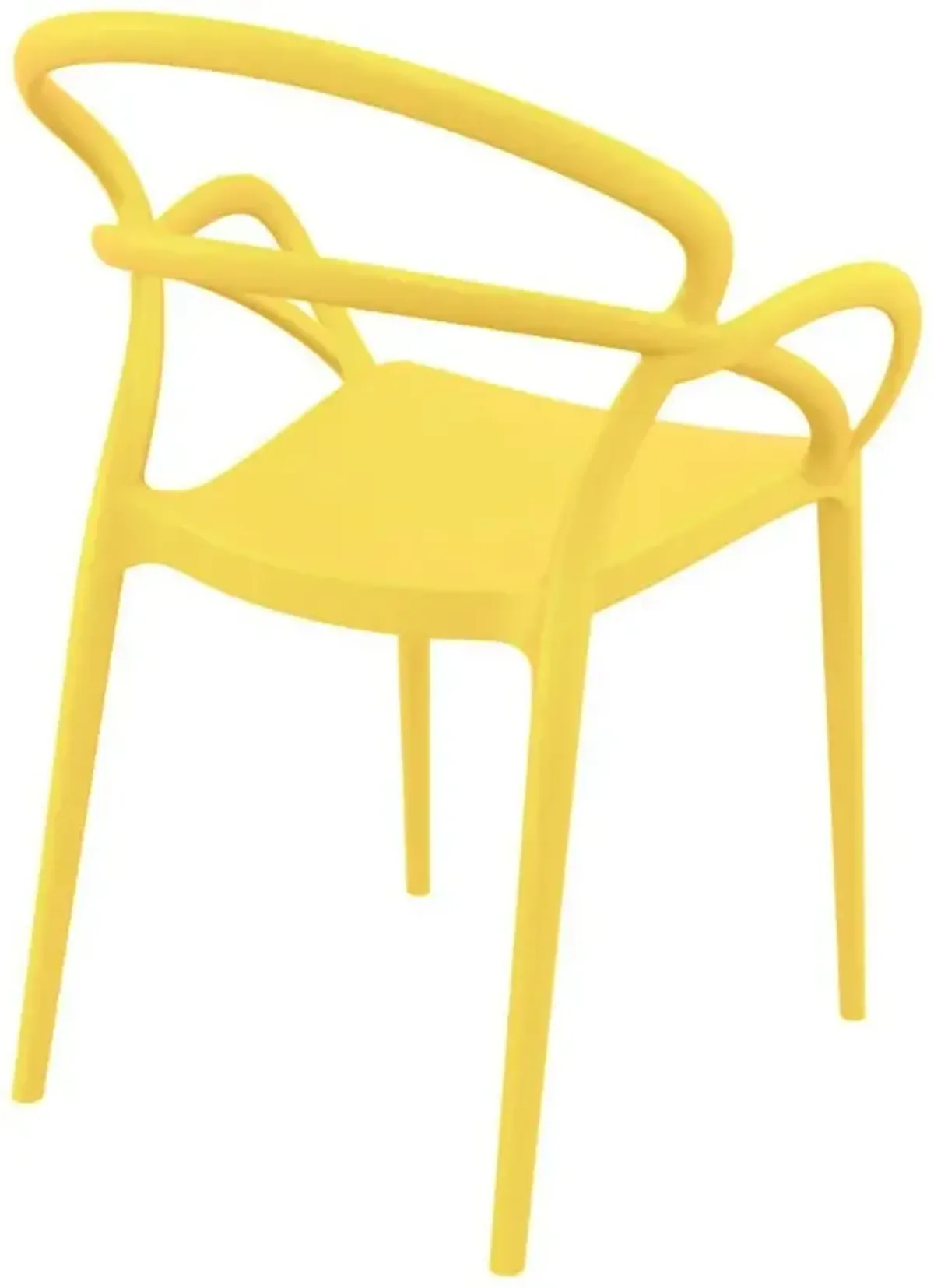 Mila Dining Arm Chair Yellow