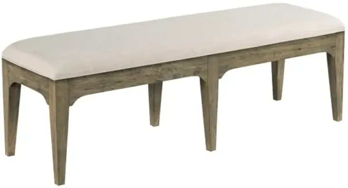 Kincaid Plank Road Rankin Bench in Stone