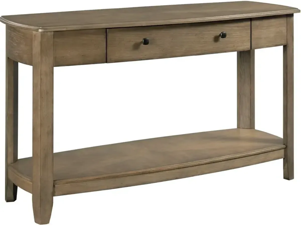 Hammary Rustic Natural Wood Sofa Table