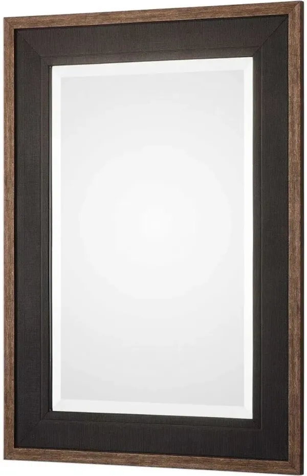 Uttermost Staveley Rustic Black Mirror