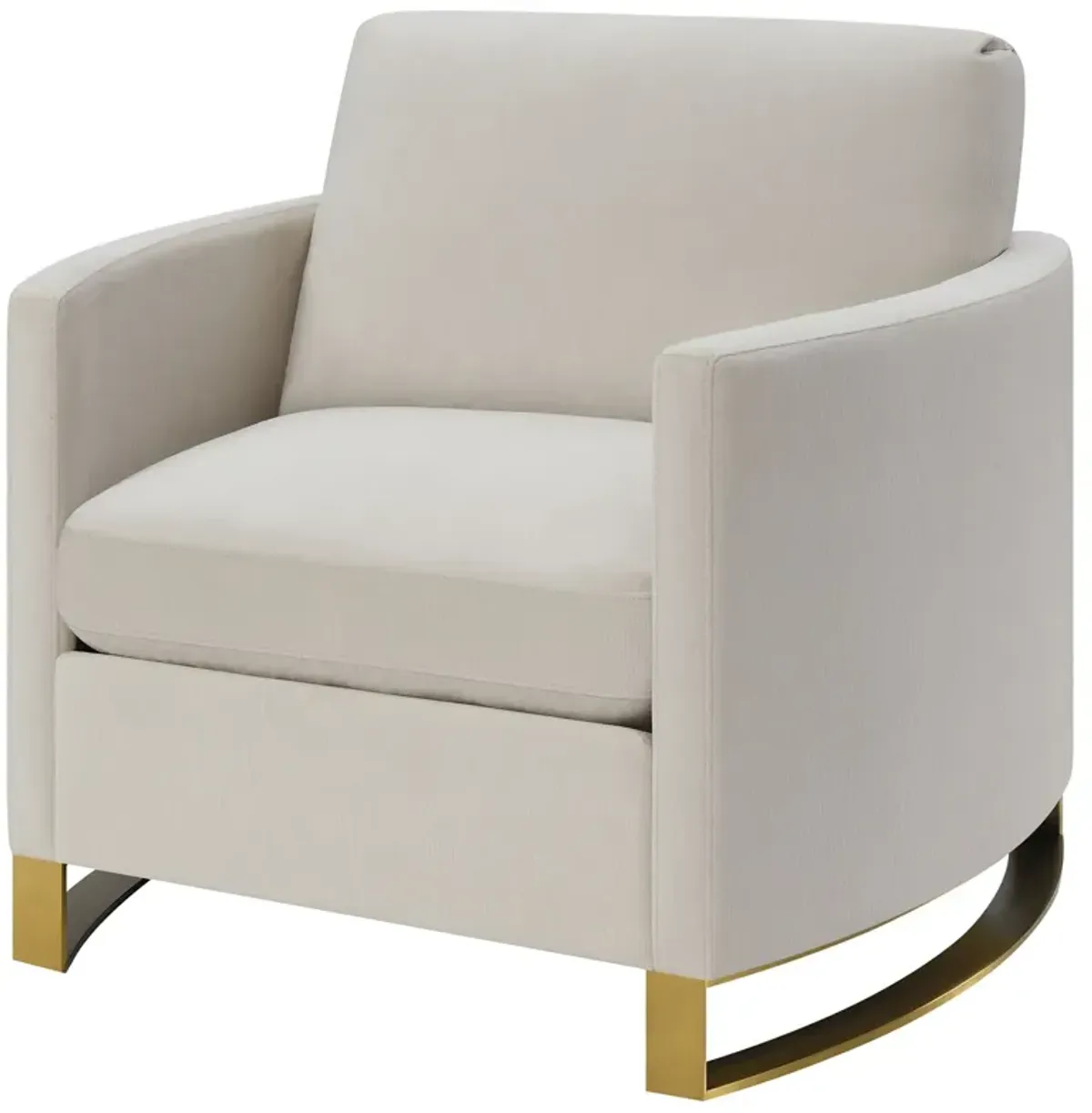 Coaster Corliss Upholstered Arched Arm Accent Chair Beige