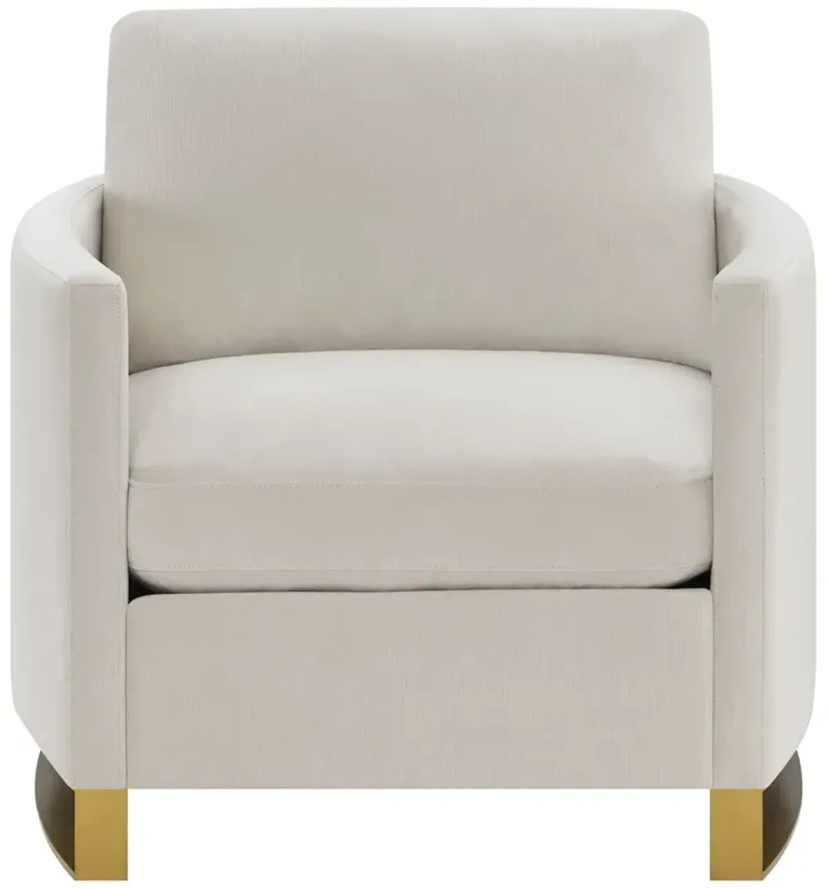 Coaster Corliss Upholstered Arched Arm Accent Chair Beige