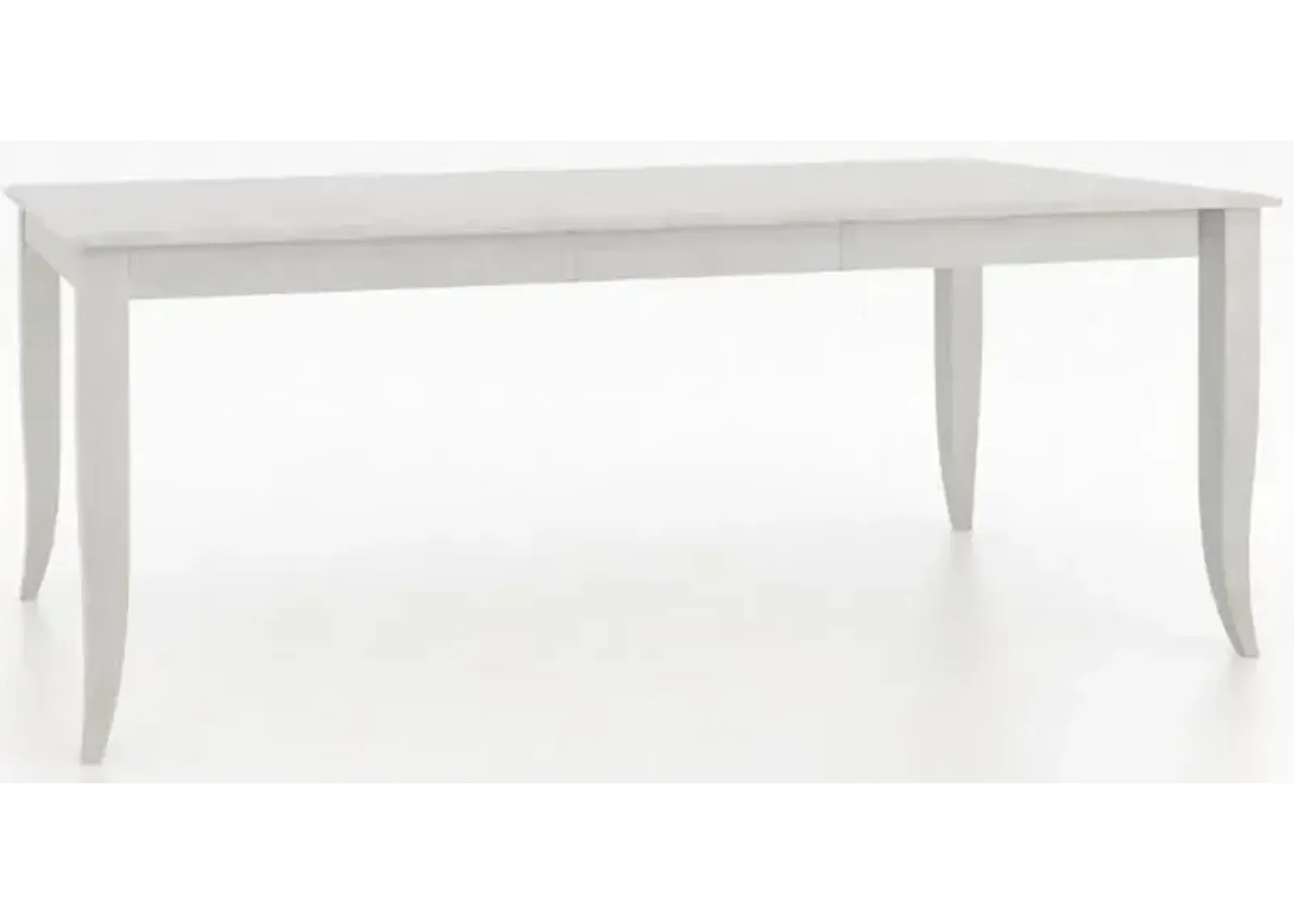 Canadel Core Cloud Bevel Edge Wood Dining Table with Leaf