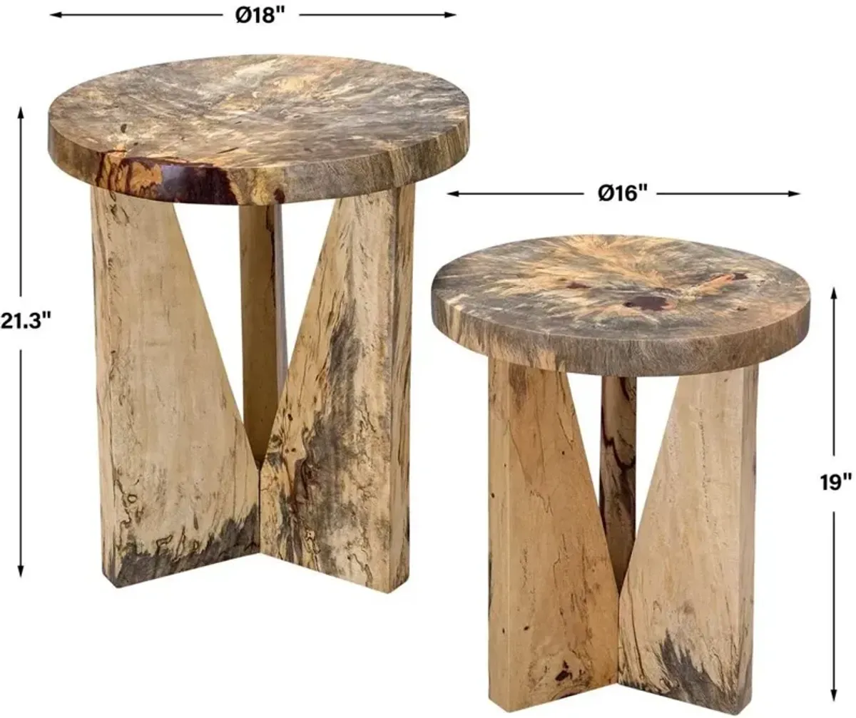 Uttermost Nadette 2-Piece Natural Nesting Tables