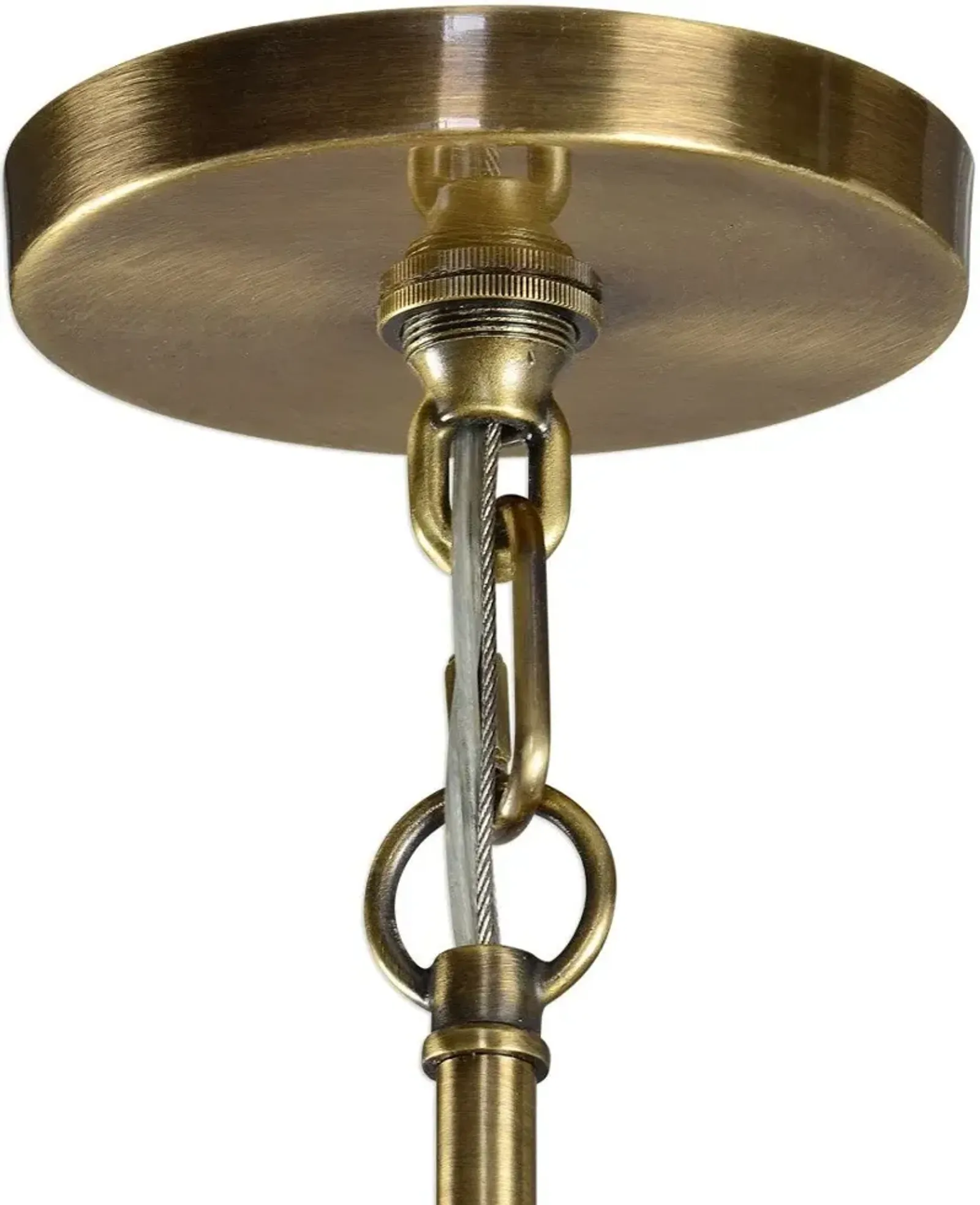 Uttermost by Kalizma Home Marinot 12-Ight Antique Brass Chandelier