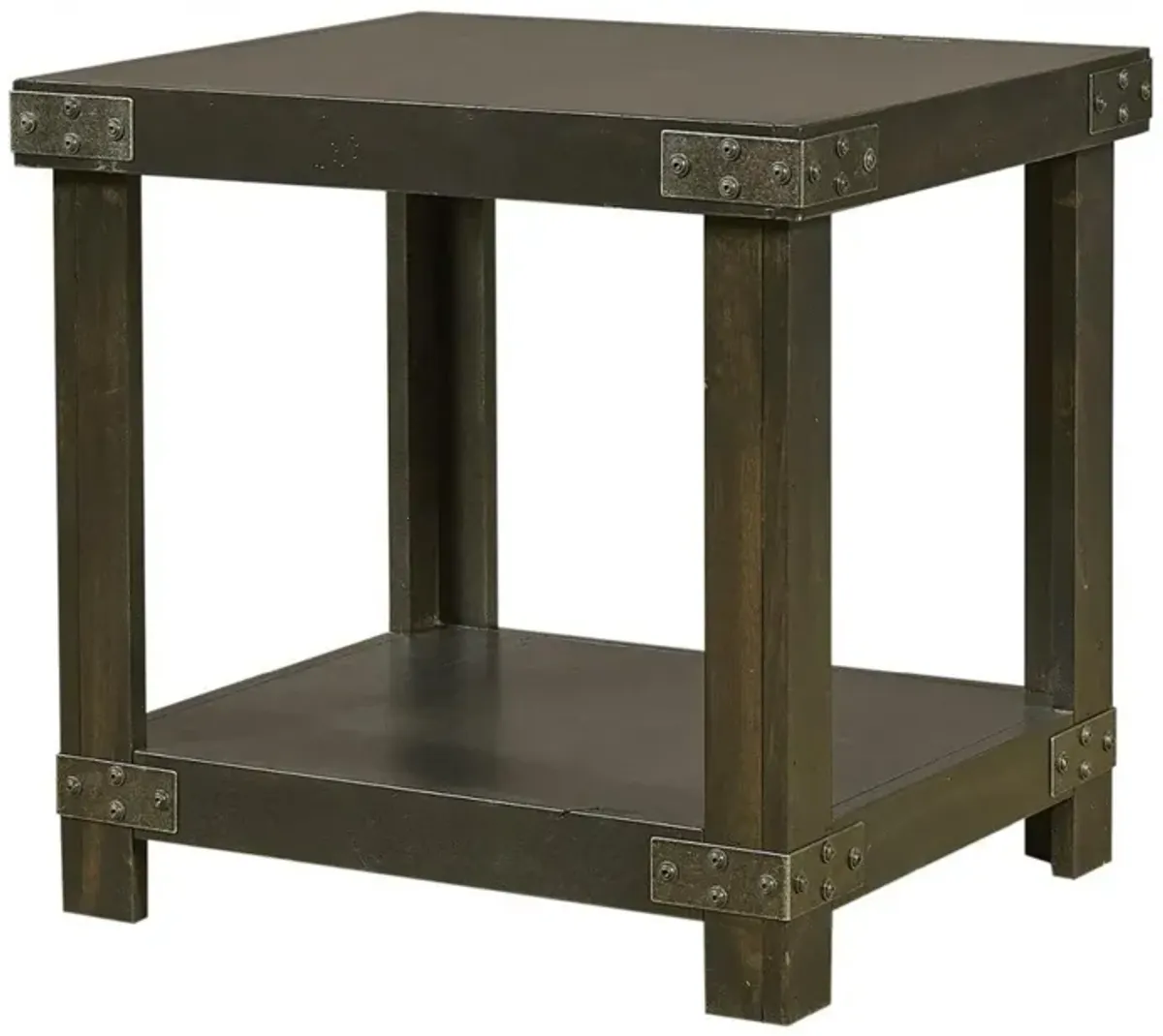 Aspenhome Industrial Ghost Black End Table