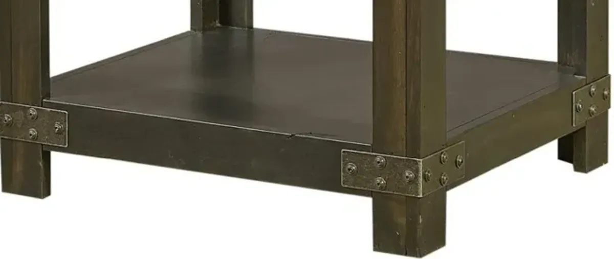 Aspenhome Industrial Ghost Black End Table