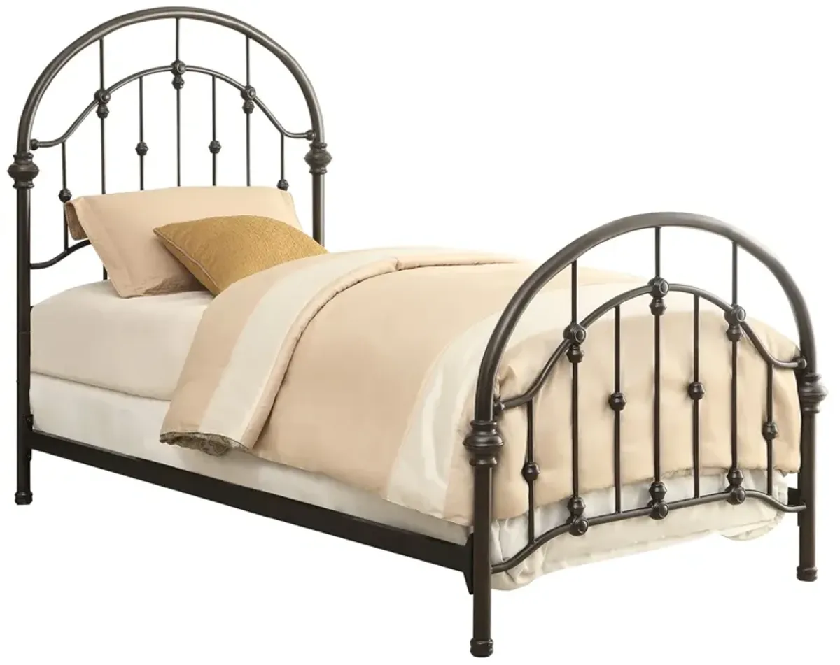 Coaster Rowan Metal Full Open Frame Bed Dark Bronze