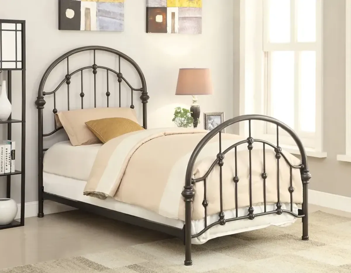 Coaster Rowan Metal Full Open Frame Bed Dark Bronze