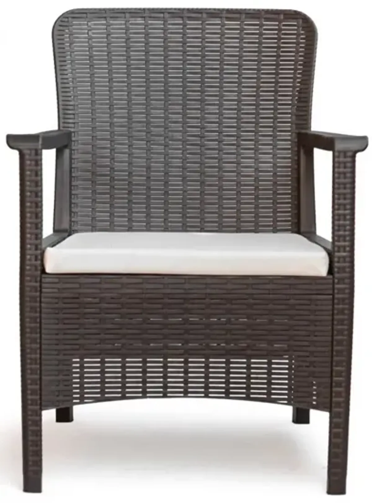 OUTDOOR ORLANDO ARMCHAIR IN BROWN